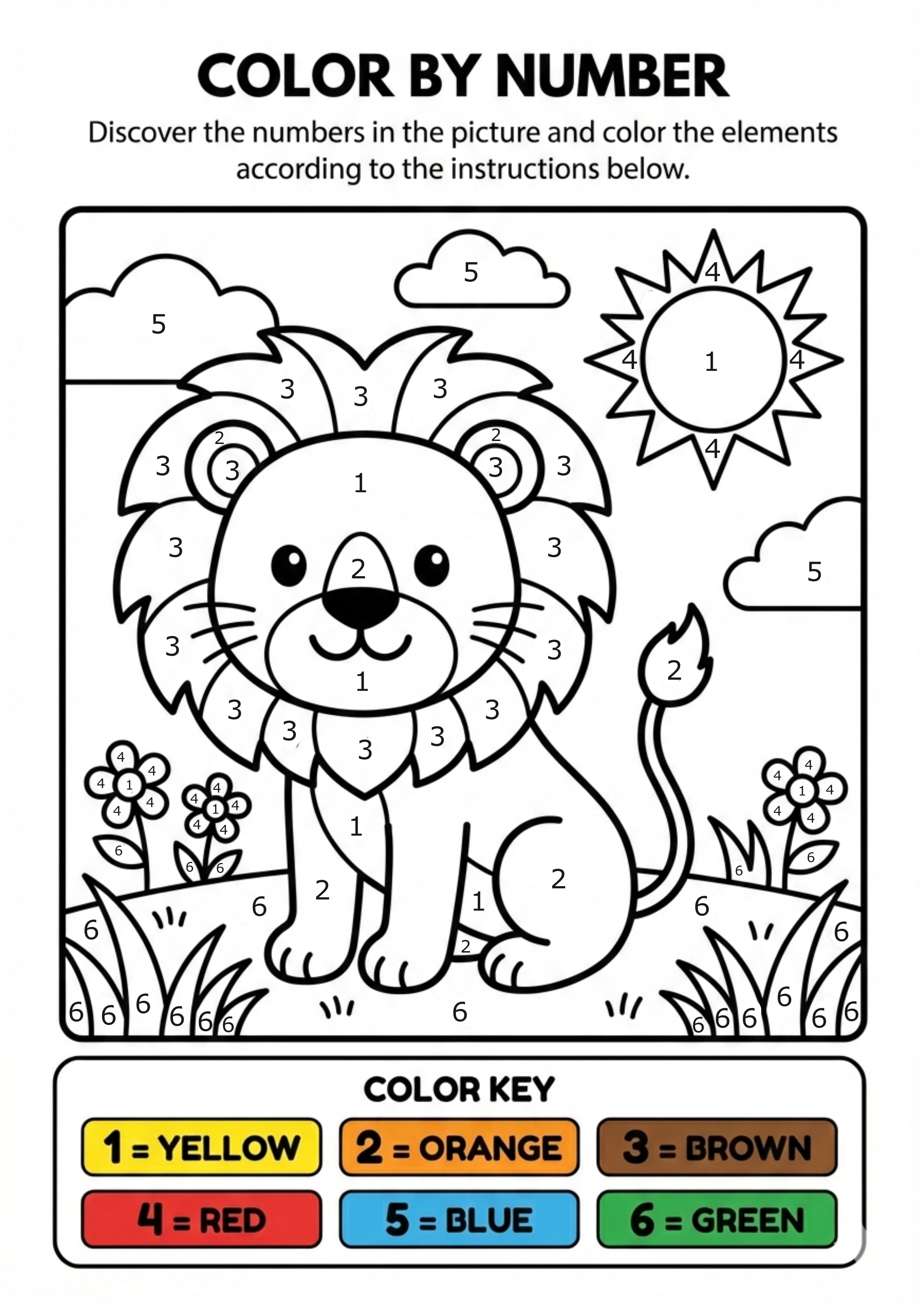 Color by Number Activity